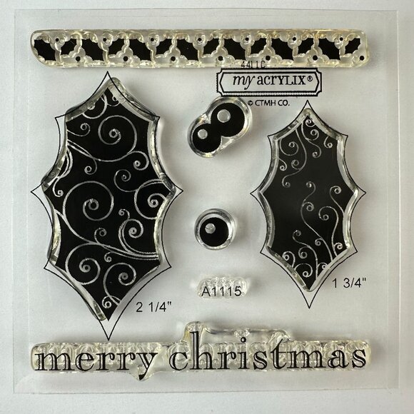 My Acrylix Close To My Heart A Holiday Winter Decorative Stamps a1115 - Picture 1 of 2